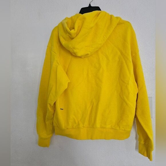 Pangaia Yellow Hooded Sweater Size Medium - Picture 10 of 11